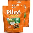 Riley's Organics Tasty Apple Large Bone Dog Treats 2 Pack 5 oz, Orange