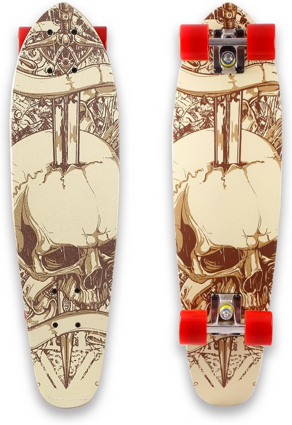 Hikole Skateboard Cruiser Complete Canadian Maple Wood Skate Board for Adult Kids Beginner 5 Up Years Old