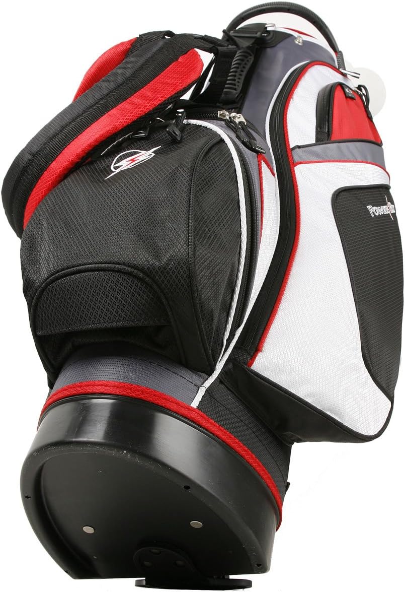 Powerbilt TPS Dunes 14-Way Black/Red Stand Golf Bag (Black/Red) : Sports & Outdoors