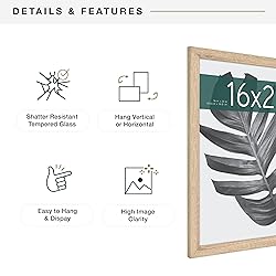 MCS Studio Gallery 16x20 Poster Frame Natural