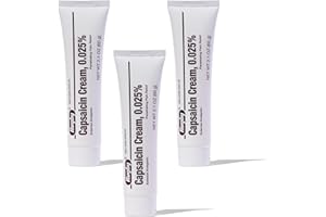 RUGBY LABORATORIES Rugby Capsaicin 0.025% Cream for Penetrating Pain Relief - 2.1 Oz (60g) (3 Pack)