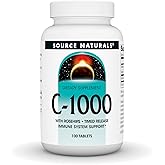 Source Naturals C-1000, with Rose Hips 1000 mg for Immune System Support - 100 Time Release Tablets