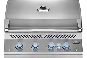 Napoleon Built-In 700 Series 32-inch Natural Gas Grill Head with Infrared Rear Burner - BIG32RBNSS-1-4 Main Burners, Infrared Rear Burner, Stainless Steel, Included Rotisserie Kit