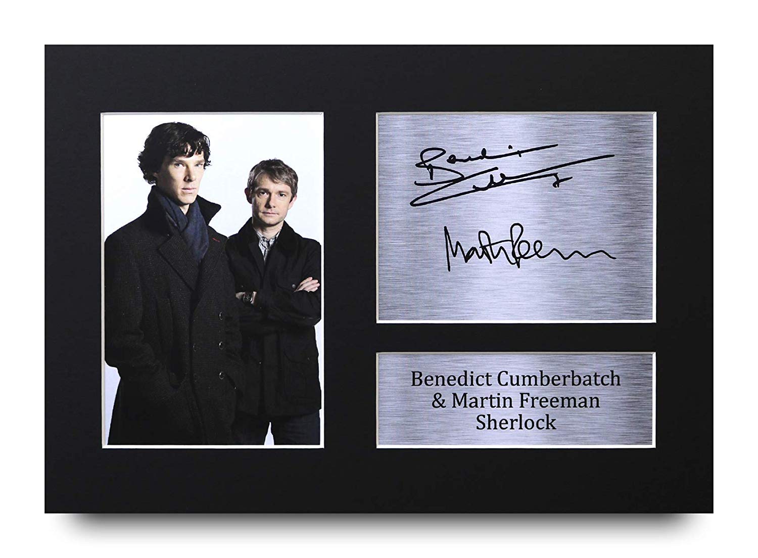 HWC Trading Sherlock Gifts A4 Printed Autograph Signed Benedict Cumberbatch Gift Martin Freeman Print Photo Picture Display