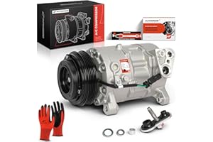 A-Premium Air Conditioner AC Compressor with Clutch Compatible with Cadillac Escalade ESV & Chevrolet Suburban Tahoe & GMC Yu