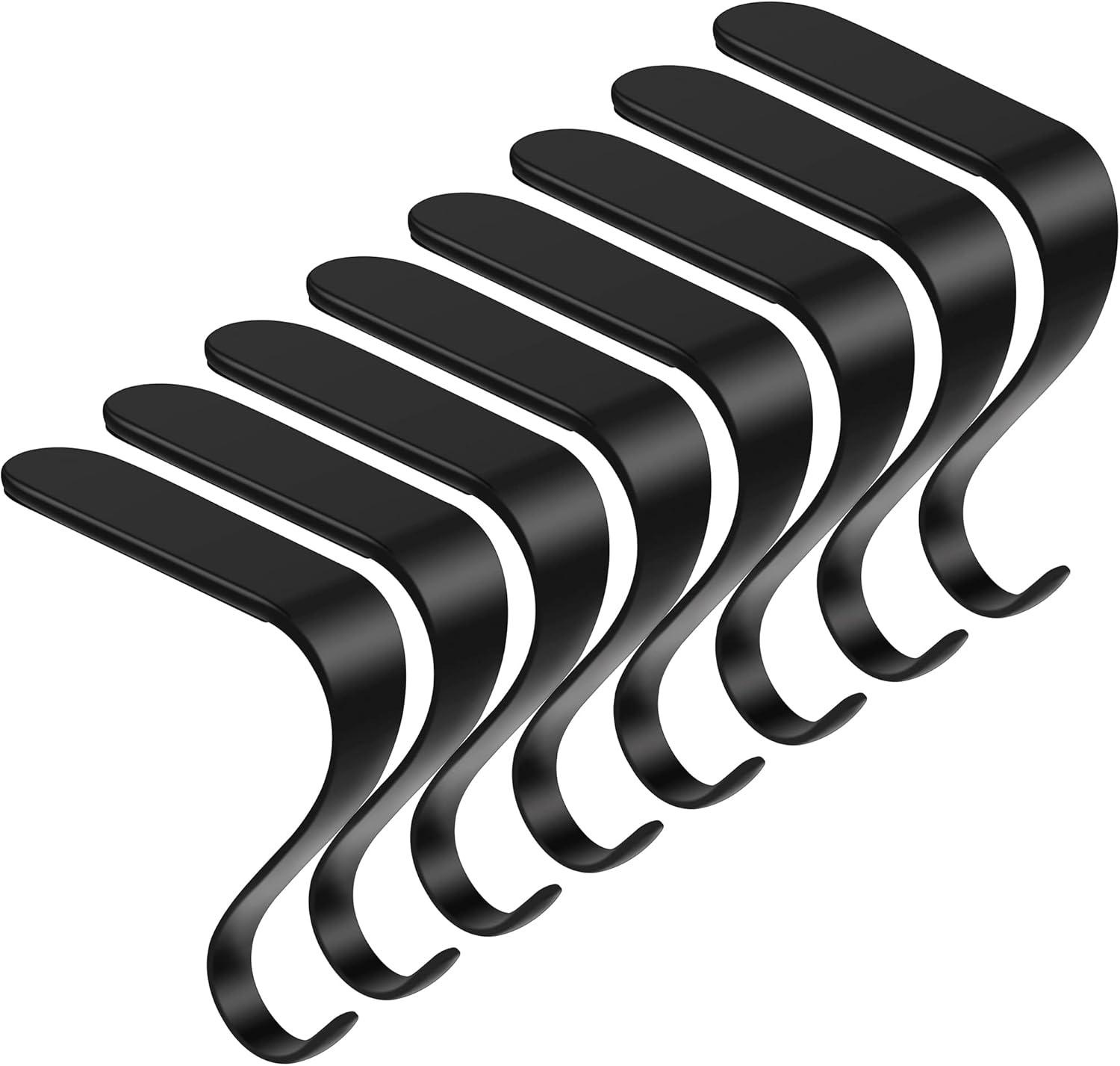 Stockings & Holders - URATOT 8 Pieces Black Christmas Stocking Holder Metal Mantel Stockings Hangers Christmas Stocking Clips for Christmas Party Decoration