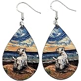 Platinum Athletics Drop & Dangle Double Sided Graphic Earrings