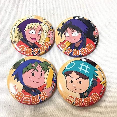 Amazon 忍たま乱太郎 文化祭 描き下ろしイラスト 缶バッジ 火薬委員会 セット 久々知兵助 斉藤タカ丸 池田三郎次 二郭伊助 ホビーグッズ アニメ 萌えグッズ 通販