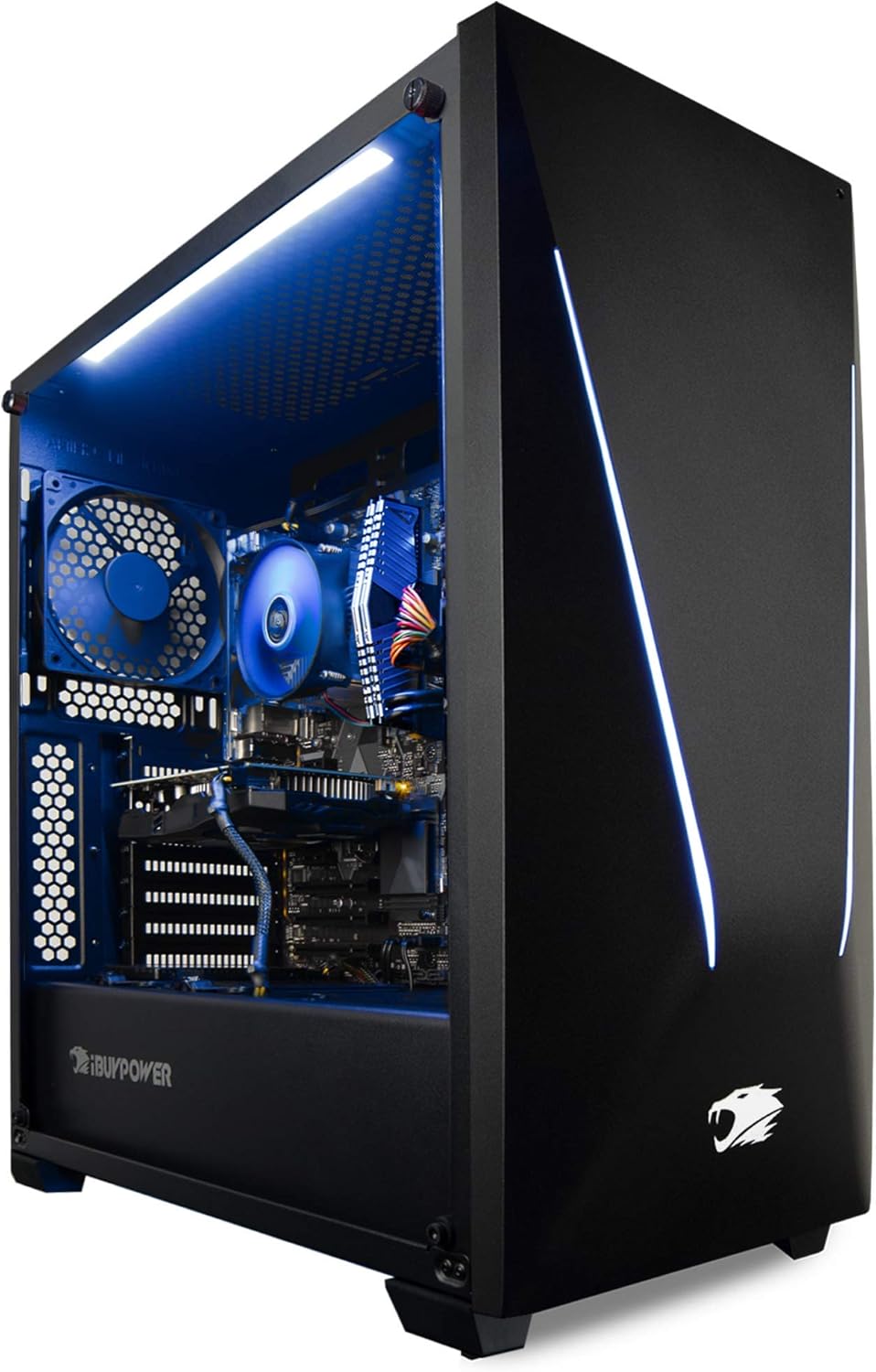 Amazon Com Ibuypower Elite Gaming Desktop Pc Ibp940i Intel I7 8700 Nvidia Geforce Gtx 1060 3gb Gpu 16gb Ram 1gb Ssd 1tb Hdd Rgb Lighting Wifi Tempered Glass Panel
