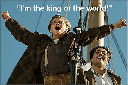 Film Avec Citation Aimant De Refrigerateur Leonardo Dicaprio Dans Le Film Titanic 9 Cm X 6 Cm Jumbo Amazon Fr Cuisine Maison