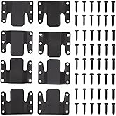 ANTFEES Universal Sectional Sofa Interlocking, 8 Pieces Metal Couch Clips Sofa Connectors Bracket Furniture Connectors with Screws, 4 Sets