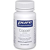 Pure Encapsulations Copper (Citrate) | Highly Bioavailable Form of Copper | 60 Capsules