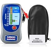 M500 Insulation Tester/Electronic Megohmmeter 500V with Soft Carrying Case | M500 500V insulation tester 20-1000 megohms impact resistant plastic case LED indicator portable zipper carry bag