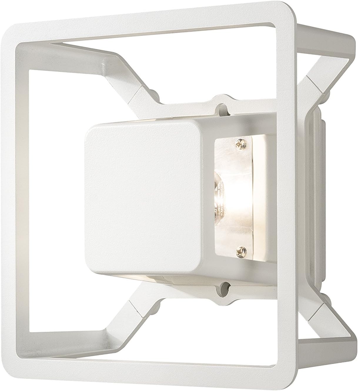 Konstsmide Outdoor Wall Lights/Pescara Up Down Modern Outdoor Wall Lantern/High Power 3 W LED Wall Lamp/Clear Acrylic Lens/Aluminium/IP54/Outside