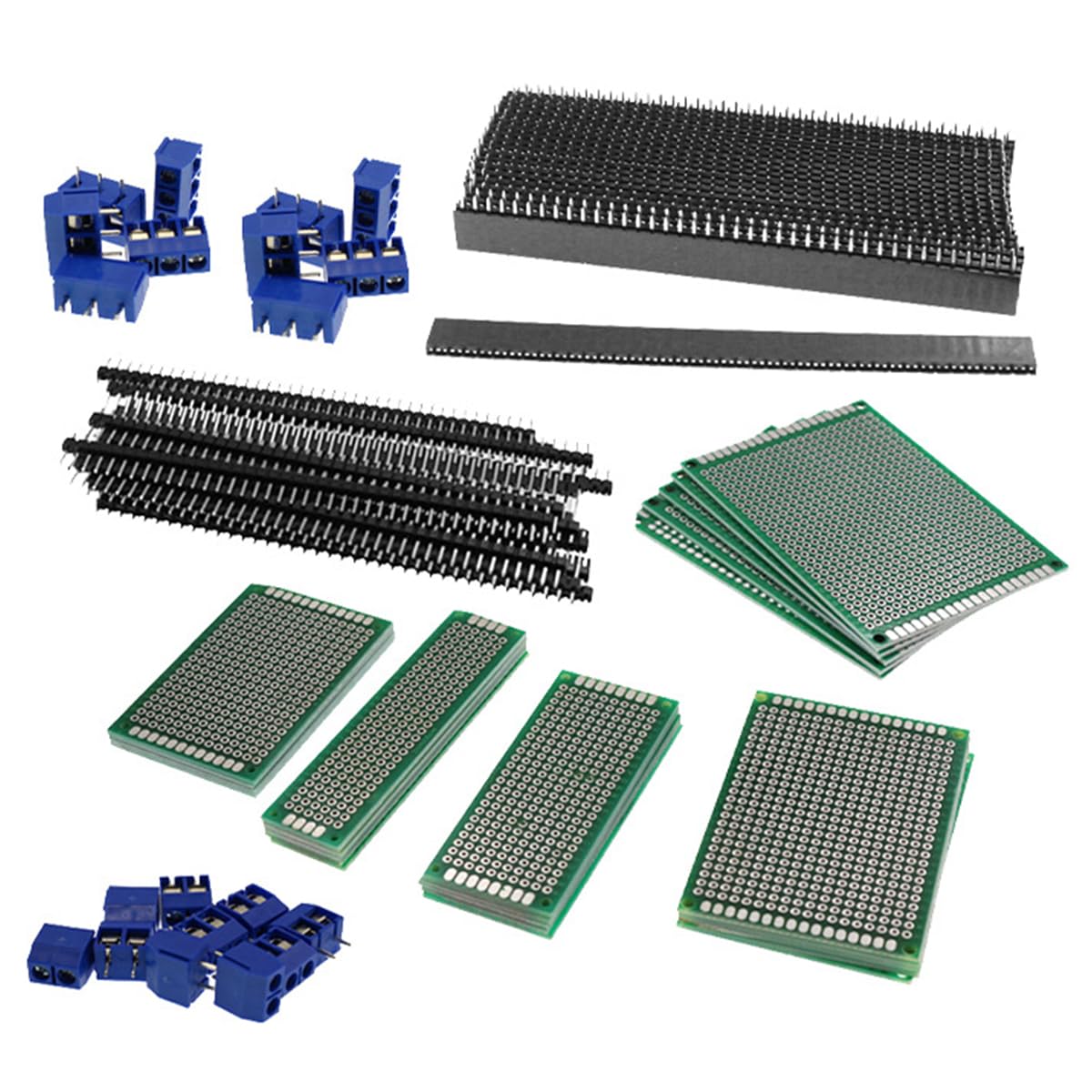 Alnicov 85PCS Double Sided Prototype Universal Printed Circuit Board kit for DIY Soldering Electronic Project