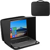 ZOENHWA Universal Foldable Laptop Sun Shade &amp; Privacy Shield, 2-in-1 Laptop Bag, Fits 15-16'' Laptops, Anti-Glare Sunlight Blocker for Outdoor Working, Travel, Camping/Business Trip,(Licensed Patent)