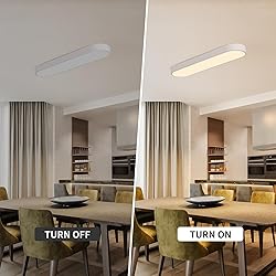 Becailyer Modern LED Ceiling Light, 23.6" Flush