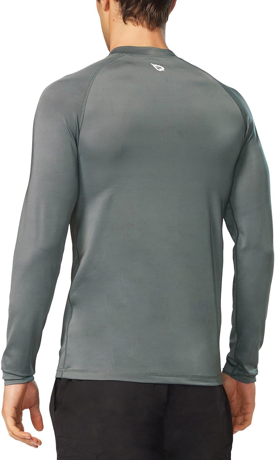 BALEAF Men's Long Sleeve Rashguard Sun Protective Swim Shirt UPF 50+: Clothing