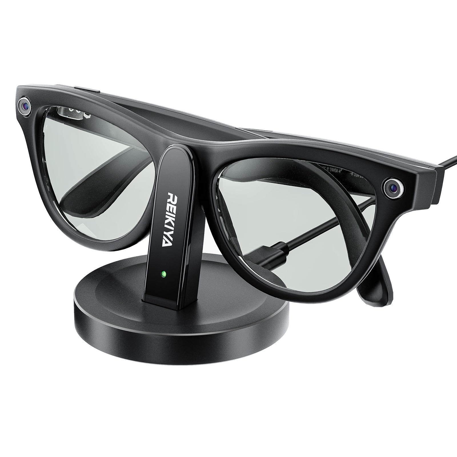 Photo 1 of REIKIYA Charging Stand for Ray-Ban Meta Smart Glasses, Portable Charging Dock for Wayfarer, Headliner, Skyler with 3.3 ft USB-C Cable, Charger for Meta Glasses RayBan, RayBan Meta Accessories
