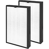 2 Pack H05 Replacement Filter Compatible with HIMOX Air Purifier H05, 3-In-1 H13 HEPA and Activated carbon Filters