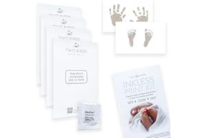 Mess-Free Inkless Baby Print Kit, Baby Hand and Footprint, Newborn Handprint Kit, First Time Mom Gifts for Expecting Mother, 