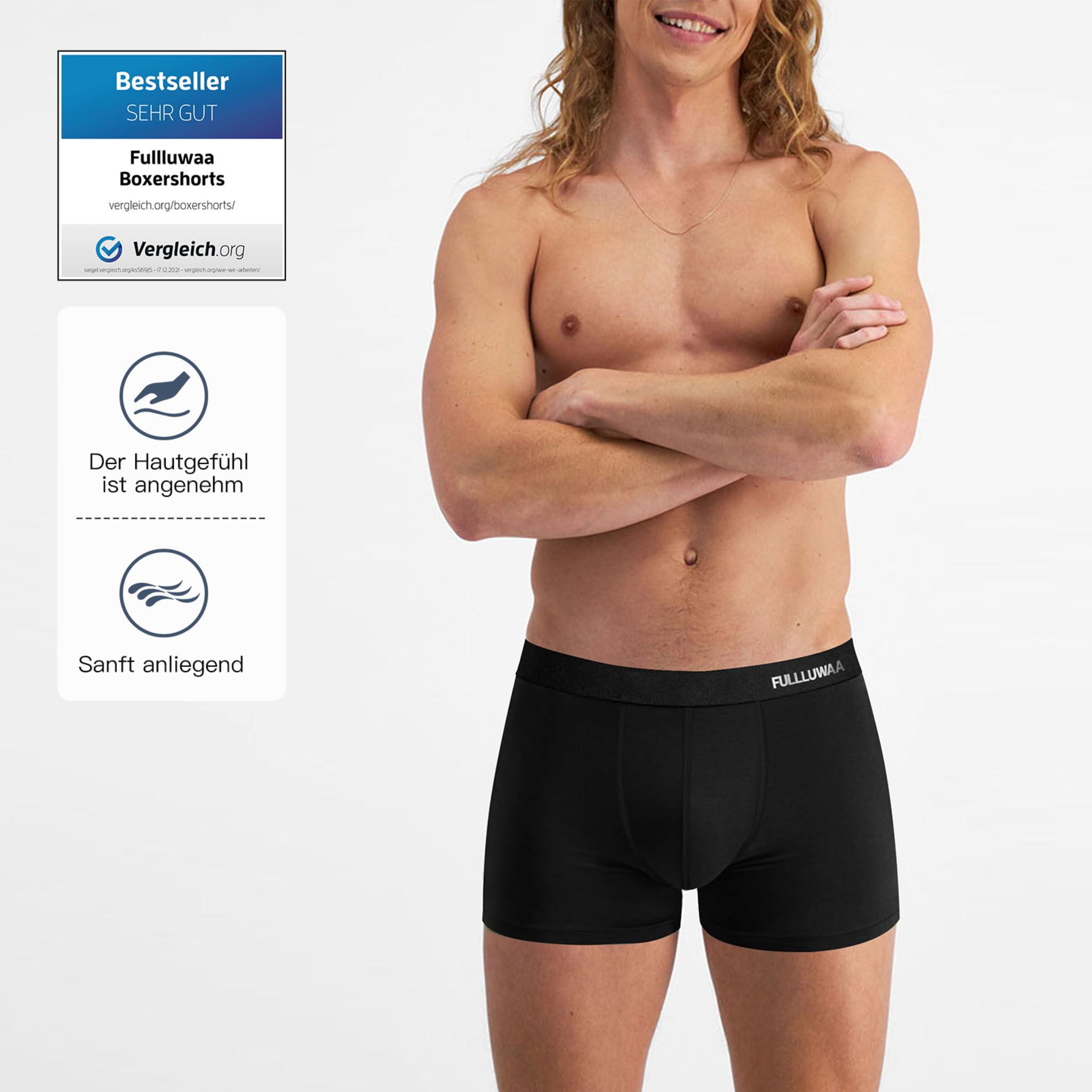 Fullluwaa Boxershorts Herren 10er Pack Baumwolle Unterhosen Männer Ohne Kratzenden Zettel Atmungsaktiv und Weiche Herrenunterwäsche 2