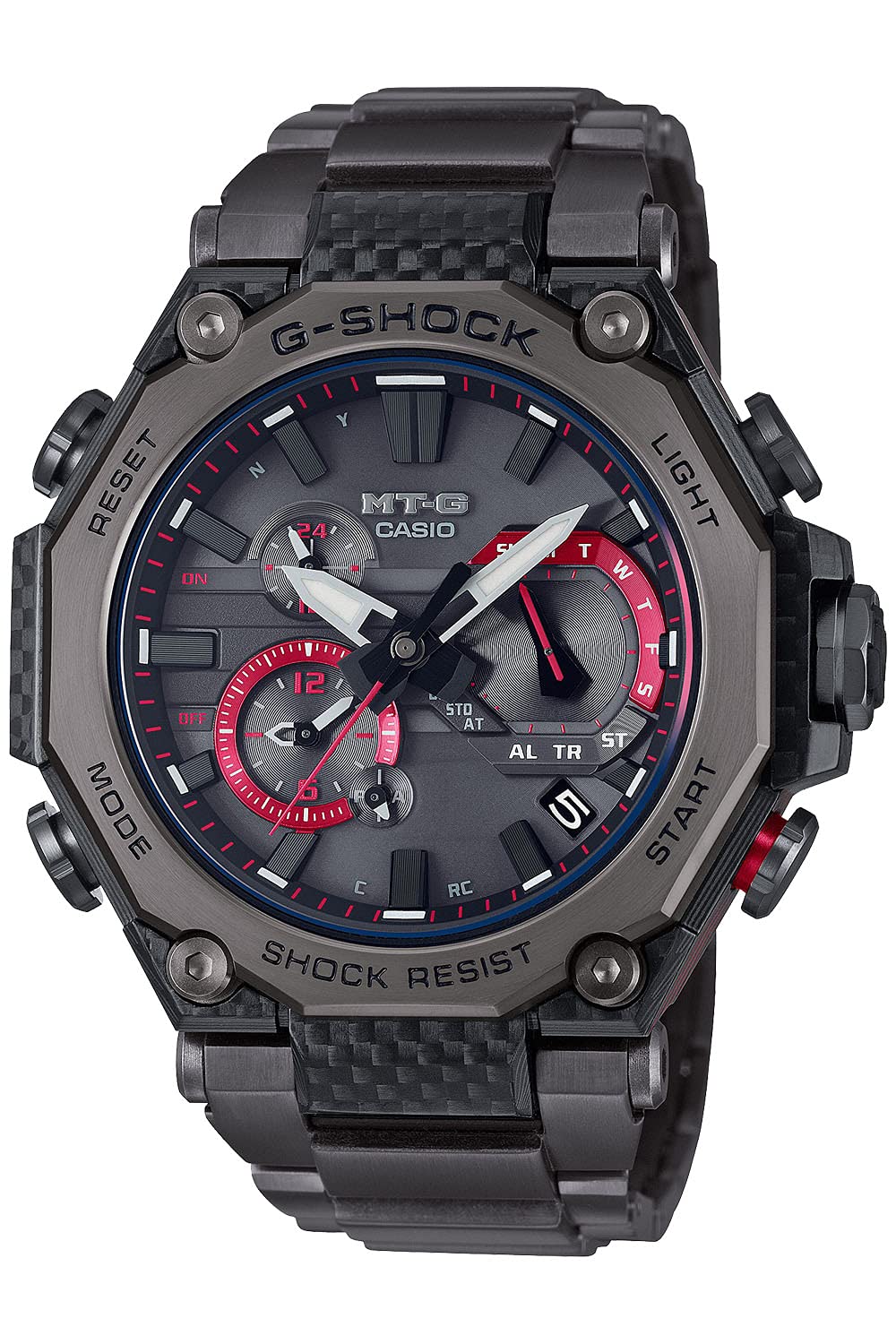 G-SHOCK(ジーショック) Casio MTG-B2000 Layer Composite Band Wristwatch, Black, Layer Composite Band