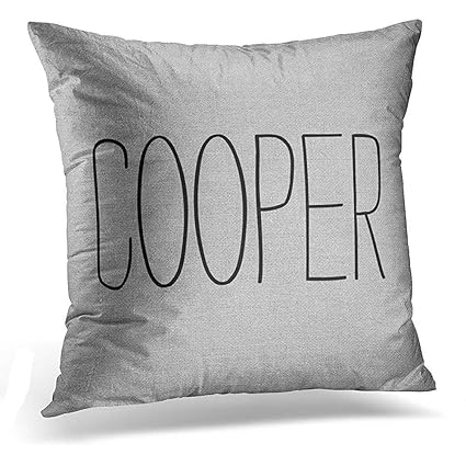Amazon Com Throw Pillow Cover Cute Burlap Rustic Gray Name