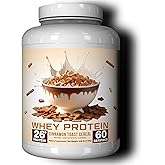Ekkovision Protein Powder, Cinnamon Toast Cereal, 25 G Whey Protein per Scoop, Low Lactose, High Protein for Men & Women With Active Lifestyles, Perfect for Shakes, Smoothies, and Recipes, 60 Servings