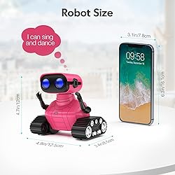 ALLCELE Robot Toys, Rechargeable RC Robots for Kids
