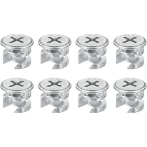 Uxcell 20-Pack Furniture Cam Lock Nuts – 13x10mm Zinc Alloy Connectors For Cabinets & Wardrobes