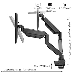 Pixio PS2D Ultrawide Heavy-Duty Premium Dual