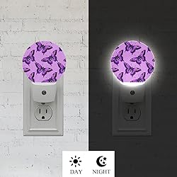 Axayaz Purple Butterflies Night Light Moths Animal