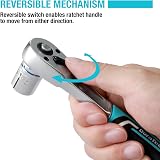 DURATECH 1/4 In Ratchet Handle 90 Teeth Reversible 4° Chrome Vanadium view 5