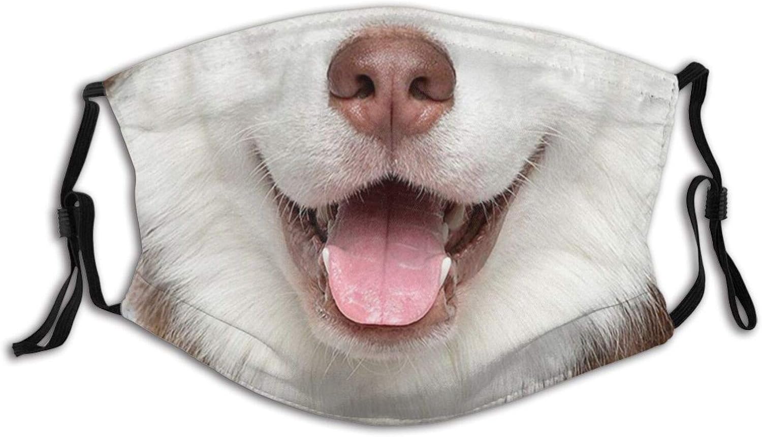 Cute Dog Animal Face Mask Reusable Washable Balaclava with 2 Pcs