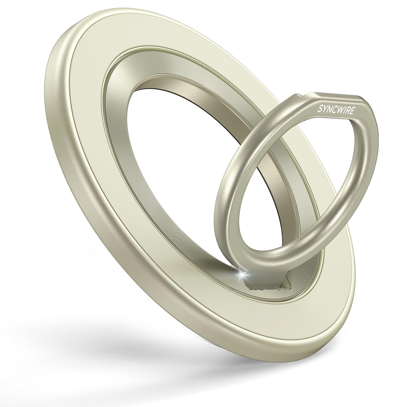 【令和超强磁力】Syncwire 両面マグネット MagSafe リング - スマホリング 超强磁力 360度回転 マグセーフ リング マグネット バンカーリング 超強力 薄型 角度調節可能 簡単着脱 iPhone 15 Pro/15 Pro Max/ 15 /14 Pro Max/14 Pro/14/13/12 などに対応 アンドロイド 全機種対応 2枚メタルリング付商品画像