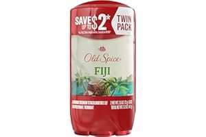 Old Spice Dry Feel Antiperspirant Deodorant for Men, 24/7 Freshness, 24/7 Sweat & Odor Protection, Gentle on Skin with Skin Conditioners, Fiji with Palm Tree + Coconut Scent, 2.6 oz (Pack of 2)
