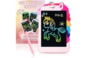 DECUTE Unicorn Toys LCD Writing Tablet for Girls Kids, Colorful Toddler Toys Drawing Board, Educational Kid Toys Doodle Pad Toys for 3 4 5 6-12 Years Old Girls Boys Birthday Party Christmas Gift, 8.5 Inch