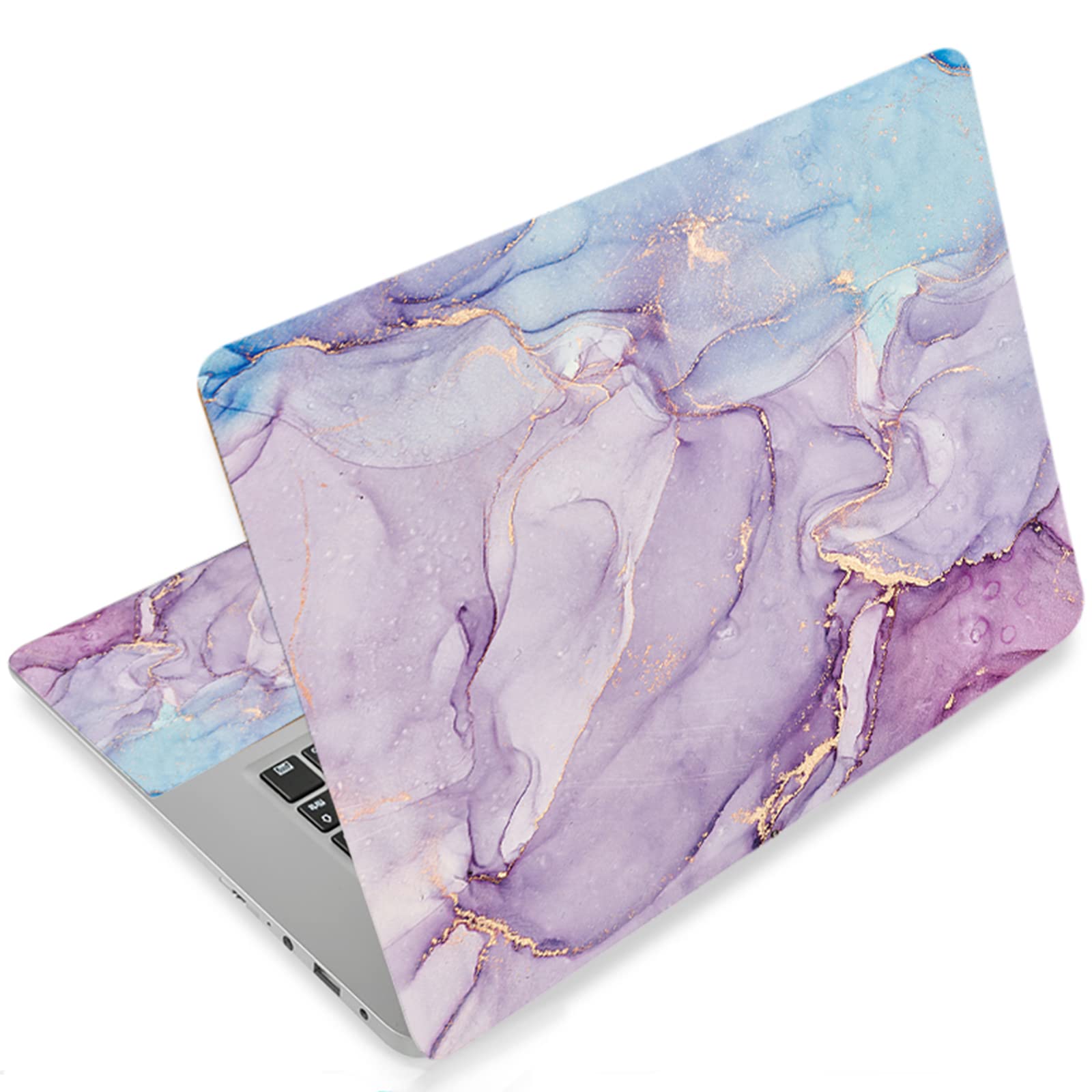 Photo 1 of Laptop Skin Sticker Decal,13.3" 14" 15" 15.4" 15.6 inch Laptop Universal Vinyl Skin Sticker Cover,Dustproof Waterproof Reusable Art Decal Protector with Free 2 Wrist Pads (Marble 6)
