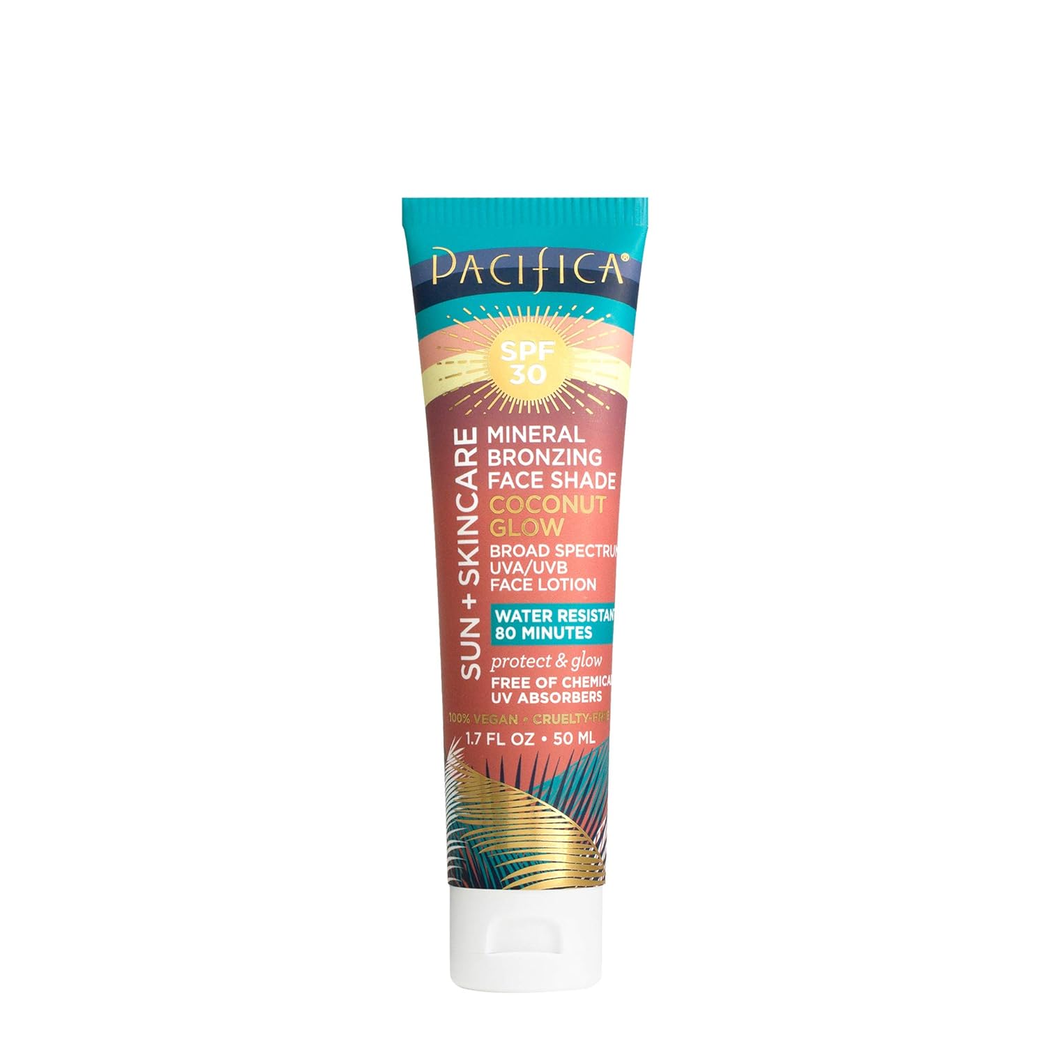 Pacifica Sun + skincare mineral bronzing face shade coconut glow spf 30, 1.7 Fl Ounce : Beauty