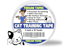 GAFFER POWER Teegan Tapes Cat Scratch Double Sided Sticky Tape | Couch, Furniture, Carpet Protector | Anti Scratch | 3 in X 15 Yds.