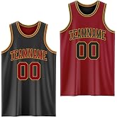 Custom Reversible Basketball Jerseys Men Youth, Personalized Sports Shirts Team Uniforms Printed Name Logo Number