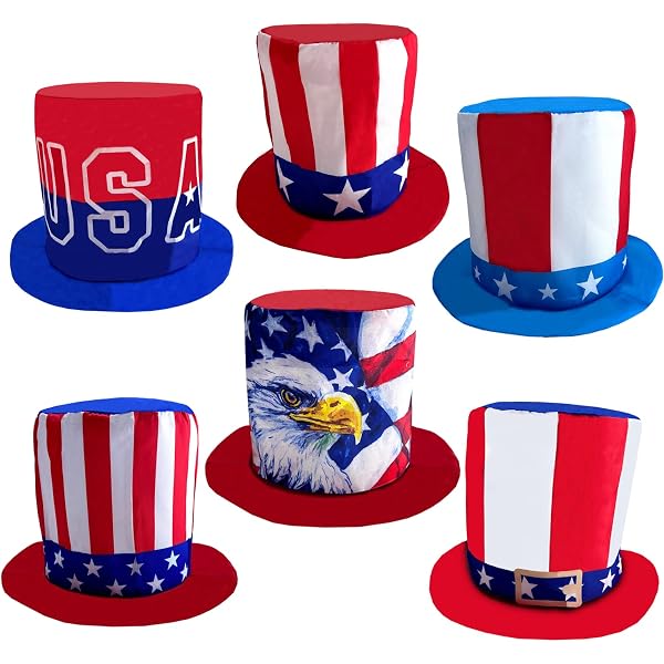 Amazon.com: Dkomekii Patriotic Mini Top Hat Headband  display picture 1