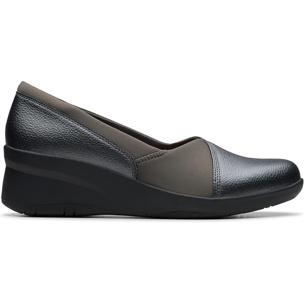 Clarks Suttyn May Scarpa Mary Jane Donna - Pelle Nera, Zeppa Flessibile, Plantare Comfort E Suola Antiscivolo