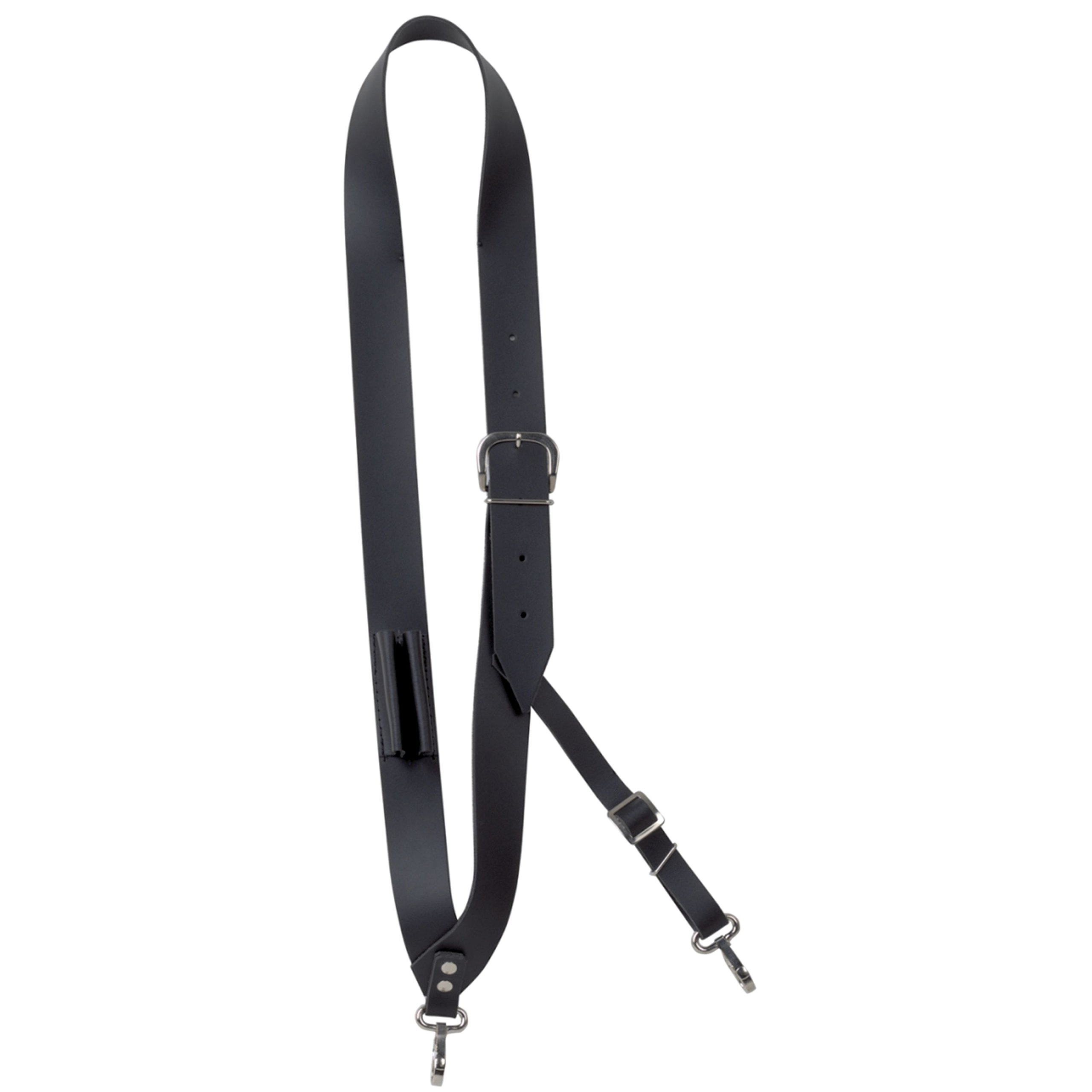 GEWA marching drum sling/strap, 4 cm wide, high quality leather, with stick holder and drum eagle, Made in Germany — image 1