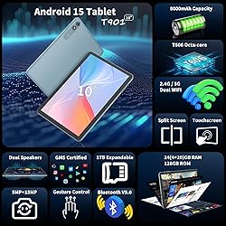 Suicoey 2025 Tablet, 10 inch Android 15 Tablet with