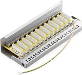 deleyCON CAT 6 Patch Panel 12 Port 1U Shielded RJ45 LAN Network Distribution view 5