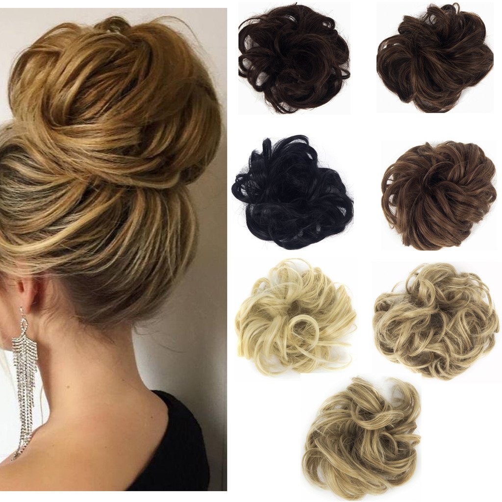 Amazon Com Haironline Synthetic Hair Scrunchy Wavy Curly