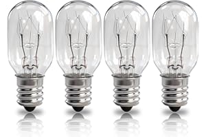 4 Pcs Screw-in Light Bulb Compatible with Brother and Janome Sewing Machines - Sewing Machine Light Bulb 15W 120V #7SCW with 