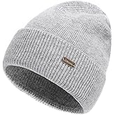 jaxmonoy Knit Beanies Winter Hats for Women and Men Soft Warm Double Layer Ladies Skull Beanie caps